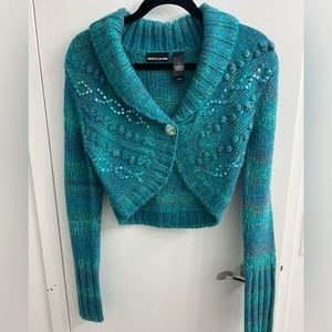 DKNY jeans cropped cardigan